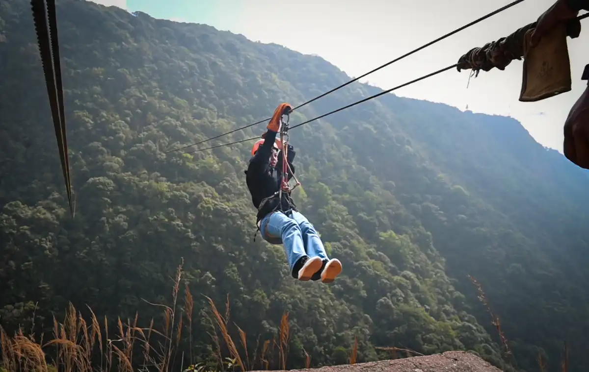Ziplining